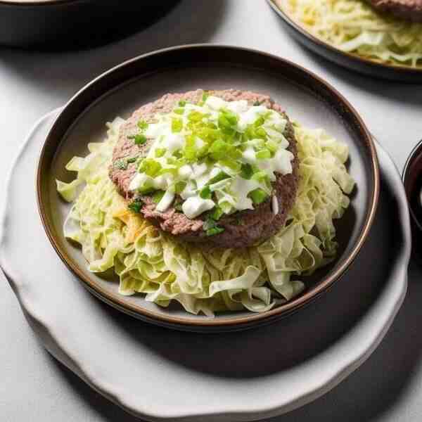 Мясная солянка с капустой в сметане